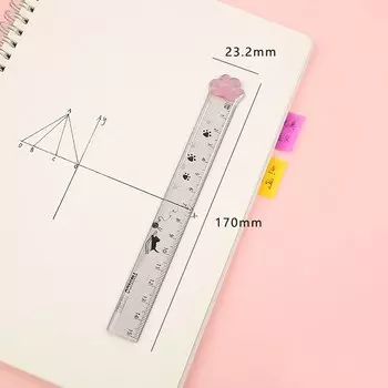 Прозрачная линейка-кошачья лапа YOUQIWJ CZ203