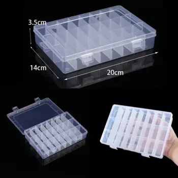Прозрачная пластиковая шкатулка для хранения украшений