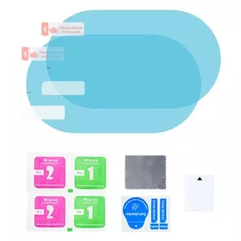 Прозрачная пленка для автомобильного зеркала, 2 шт., непромокаемая противотуманная водонепроницаемая пленка, пленка для зеркала заднего вида автомобиля, автомобильная наклейка, автоаксессуары