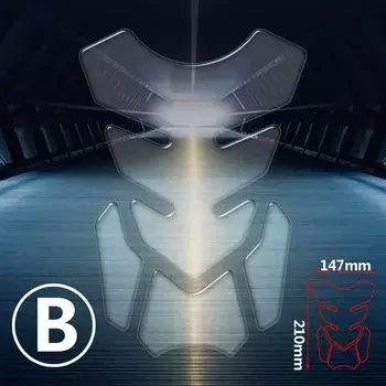 Прозрачная резиновая Прозрачная защитная накладка на бак мотоцикла, универсальная наклейка для Kawasaki, Honda, Suzuki, Yamaha, Aprilia, Benelli Triumph