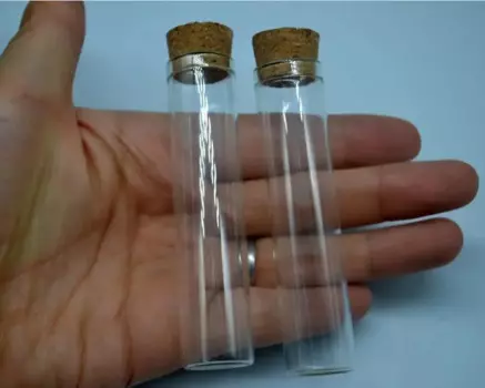 Прозрачная стеклянная бутылка с пробкой, 13 мл, 18 Х80 мм, 50 шт./лот
