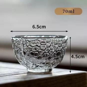 Прозрачная стеклянная чашка PGY для чая