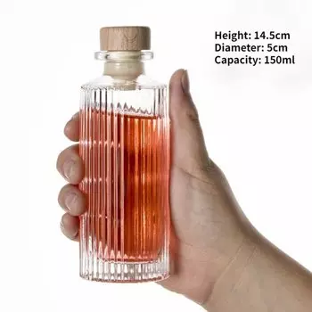 Прозрачная стеклянная мини-фляга YQIALis