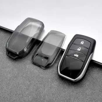 Прозрачная термополиуретановая оболочка-держатель для ключа для Toyota Alphard PREVIA Voxy чехол для автомобильного ключа