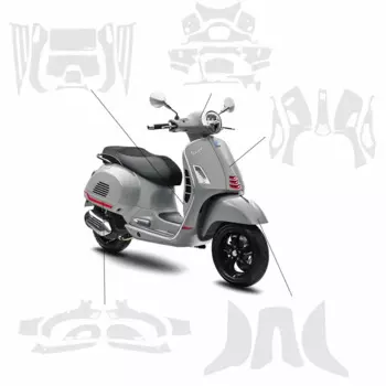 Прозрачная защитная пленка для мотоцикла из ТПУ для Vespa GTS 300 gts300 Защитная пленка для защиты от царапин