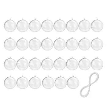 Прозрачные акриловые шары OOTDTY 30 шт.