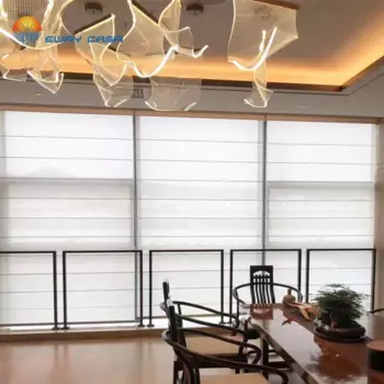 Прозрачные белые римские шторы EWAY CASA для окон, электрические римские шторы для спальни, кухни, RC_Sheer001