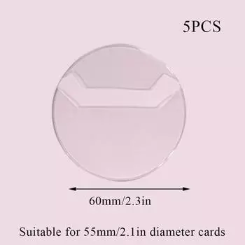 Прозрачные чехлы для значков SFG HOUSE 5 шт.