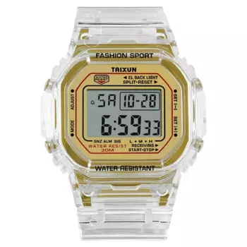 Прозрачные цифровые часы, квадратные женские часы, спортивные электронные наручные часы, часы Reloj Mujer, наручные часы, дропшиппинг