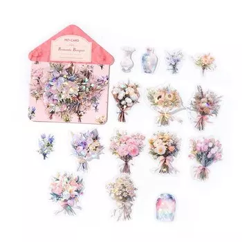 Прозрачные цветочные наклейки Gimue для скрапбукинга