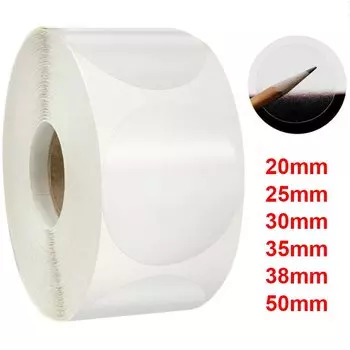 Прозрачные круглые наклейки AIKELI 500 шт.