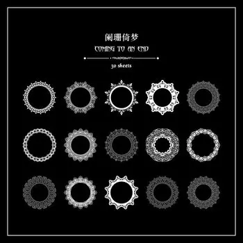 Прозрачные кружевные наклейки Newcaty 30 шт.