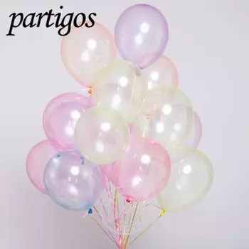 Прозрачные латексные шары с кристаллами Partigos