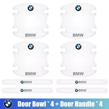 Прозрачные наклейки на дверные ручки для BMW 1 2 3 4 5 6 7 серии X1 X3 X4 X5 X6 X2 X7 F10 F15 F16 F20 F30 F18 F25