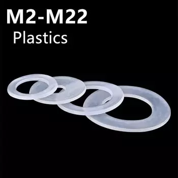 Прозрачные нейлоновые шайбы M2-M22