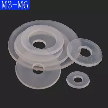 Прозрачные нейлоновые шайбы ZHUOWEILE M3 M3.5 M5 M5 M6