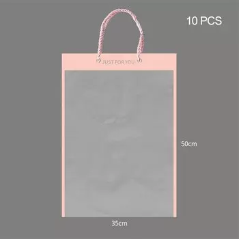 Прозрачные пакеты для цветов YOWEI, 10 шт.