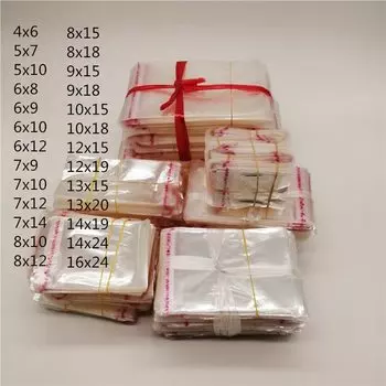Прозрачные пакеты для подарков ruihaoyu 4х6 см