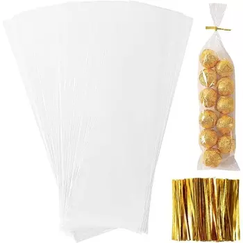 Прозрачные пакеты для подарков Wangchao Craft 100 шт.