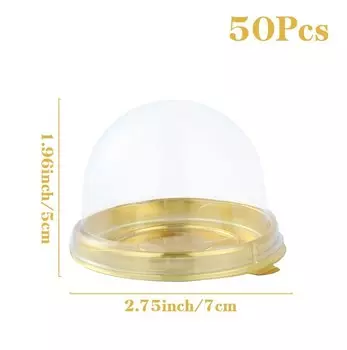 Прозрачные пластиковые коробки для десертов Huiran 50 шт.