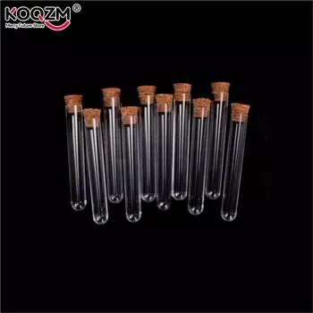 Прозрачные пластиковые пробирки KOQZM 10 шт., 12*75 мм, 20 мл