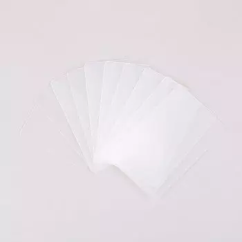 Прозрачные пластиковые визитные карточки SHgeZm, 10 шт.