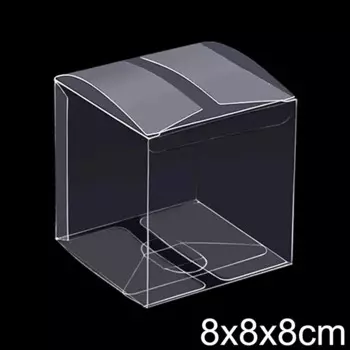 Прозрачные подарочные коробки ПВХ 10 шт.