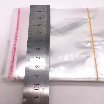 Прозрачные полиэтиленовые пакеты HWGTBBRR 9x12 см, 100 шт