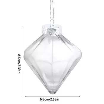 Прозрачные рождественские шары NoEnName_Null 6 шт.