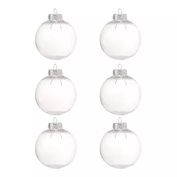 Прозрачные рождественские шары OOTDTY 6 шт.
