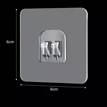 Прозрачные самоклеящиеся крючки HARKO 1/5/10 шт