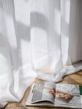 Прозрачные шифоновые занавески XIMING для гостиной