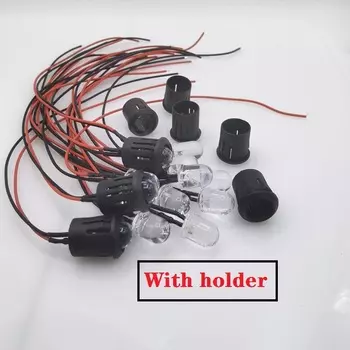 Прозрачные светодиодные лампочки TiaoChongYi 12В 10мм