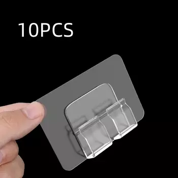 Прозрачные универсальные крючки CORATED 10 шт.