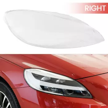 Прозрачный Абажур для Volvo V40 2017-2019, задняя крышка для головного света, лампа для очков, задняя крышка для фары, правая крышка для объектива