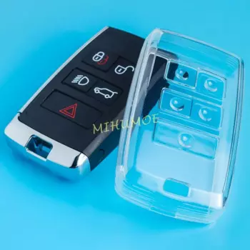 Прозрачный автомобильный брелок-держатель для Land Rover Range Rover Sport Evoque Velar Discovery Defender 90 110 Jaguar