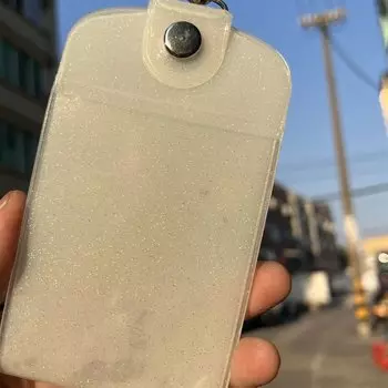 Прозрачный блестящий держатель для карты INS