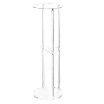 Прозрачный боковой столик, современные прозрачные боковые столы, 3-уровневый маленький акриловый столик/тумбочка для дивана, гостиной, прикроватный столик, современная спальня