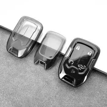 Прозрачный брелок из ТПУ для CHEVROLET Silverado GMC Sierra 1500 2500HD 3500HD Terrain Acadia, чехол для дистанционного ключа автомобиля