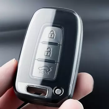 Прозрачный чехол для автомобильного ключа из ТПУ для Kia Forte Rio 3 K2 K3 K5 Sportage для Hyundai IX35 Sonata 8 Sorento Optima Forte