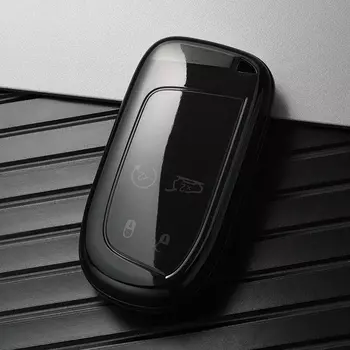 Прозрачный чехол для автомобильного ключа из ТПУ, брелок для Jeep Renegade Compass Grand Cherokee для Chrysler 300C Wrangler Dodge, автомобильные аксессуары