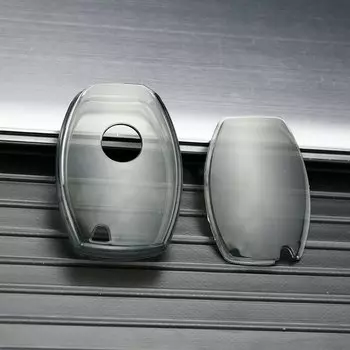 Прозрачный чехол для автомобильного ключа из ТПУ для Mercedes Benz W176 W221 W204 W205 A B C S Class AMG GLA CLA GLC, пульт дистанционного управления, держатель без ключа