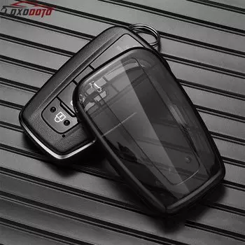 Прозрачный чехол для автомобильного ключа из ТПУ для Toyota Corolla RAV4 CHR Prius Camry Prado, мебель Highlander Yaris, аксессуары