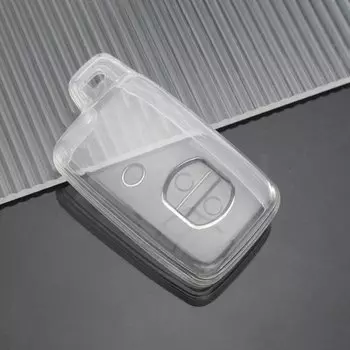 Прозрачный чехол для ключей из ТПУ для Toyota Land Cruiser Prado Avensis IQ Corolla Prius Highlander Yaris, держатель для брелока без ключа