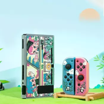 Прозрачный чехол для Nintendo Switch, мультяшный чехол из ТПУ, жесткий защитный чехол, чехол с полным покрытием для коммутатора, аксессуаров для консоли OLED, игр