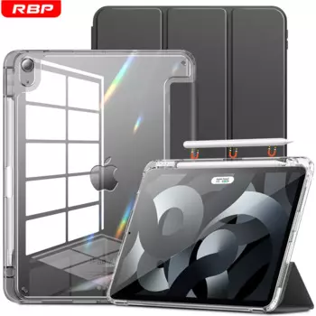 Прозрачный чехол RBP для iPad Air 4/5th Gen, 2022, для iPad 10 10,9 Pro 11 12,9 дюймов 10,2 mini 6 с чехлом-держателем для карандаша