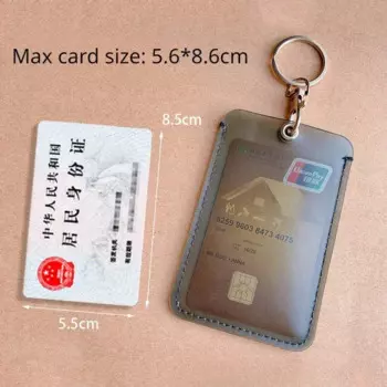 Прозрачный держатель для карт из ПВХ