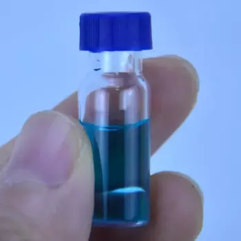 Прозрачный флакон для хроматографии 1,5 мл для Agilent с синей открытой крышкой, автоматический флакон для образцов, 100 шт.