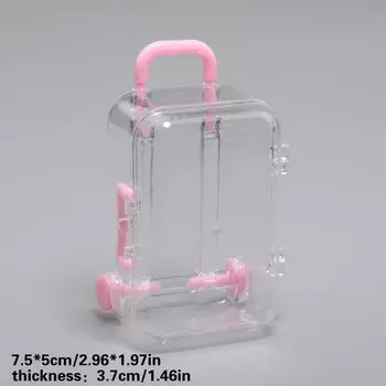 Прозрачный мини-чемодан для украшений GMB724