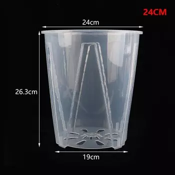 Прозрачный пластиковый цветочный горшок YOWEI